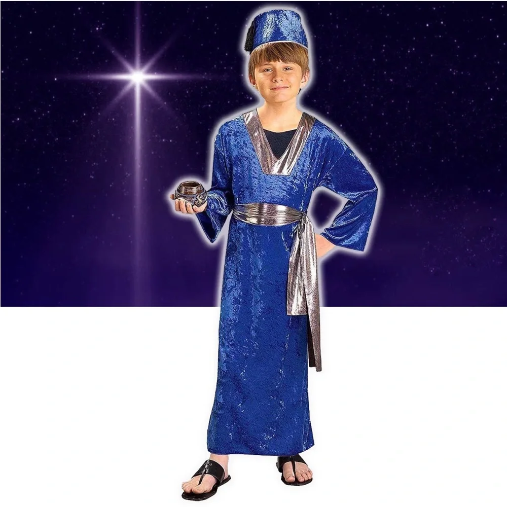 Wise Man Costume Kids NEW biblical times Christmas nativity Halloween costume
